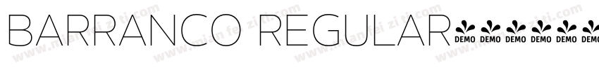 Barranco Regular字体转换